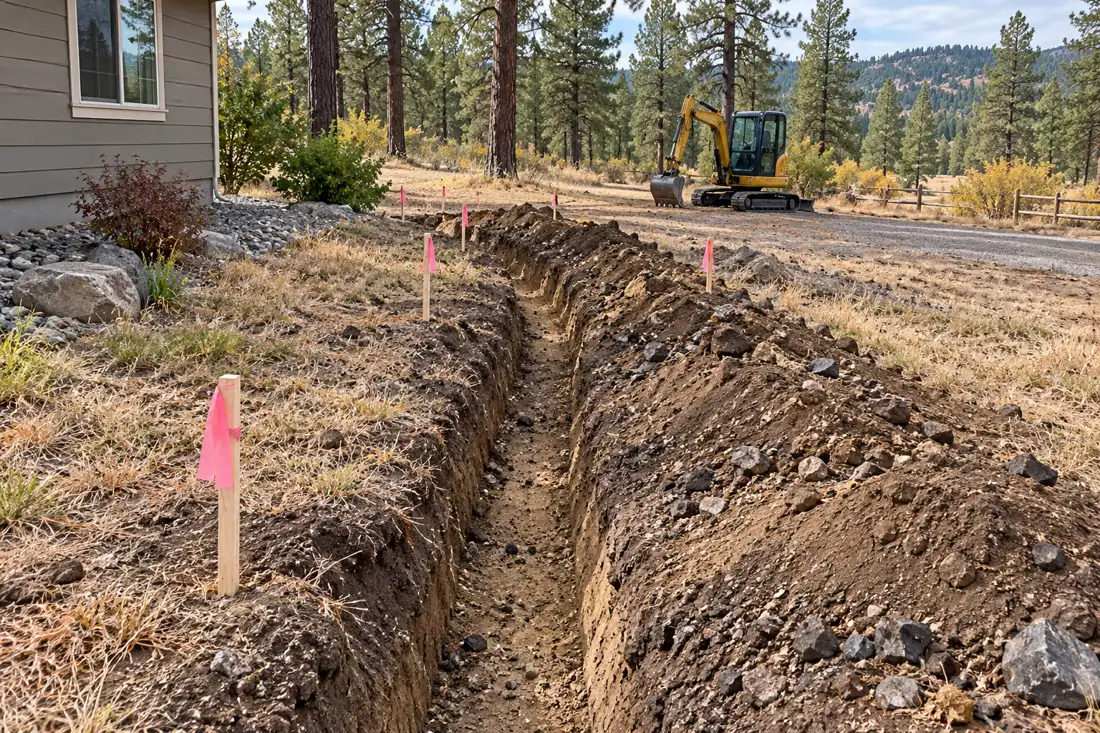 excavation co. detail in an Inland Northwest-style home or worksite.